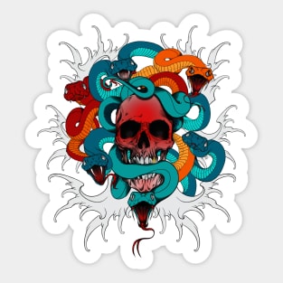 Skulls and Snakes Sticker